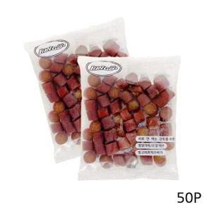 [콩심팥심]강아지 미트믹스 소고기 계란스낵 50g 50P 훈련 간식 반려견과자
