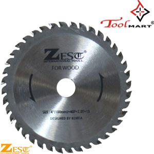 ZEST초경톱날 목재용 4인치40날두께2.0mm 툴마트