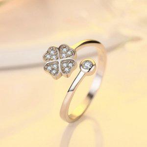 [엘스쥬쥬]RS114 Silver 행운의 네잎클로버 반지 은반지