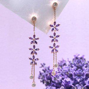 [더블유비엘][아이유착용] wbL 라벤더블룸1 귀걸이/귀찌 W