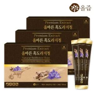 [올즙] 올바른 흑도라지청 30포 x 3세트