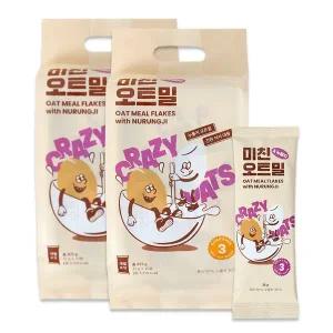 [보리보리/그리심]미친오트밀 누룽지 35gX50봉-식사대용/압착귀리/간편식/개별포장