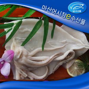 e수산물 활복오징어2마리 내장제거 손질오징어 2마리 간편한 요리용