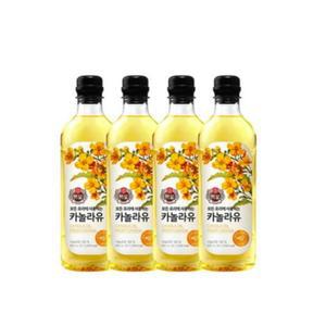 CJ제일제당 백설 카놀라유 900ml 4개 SD
