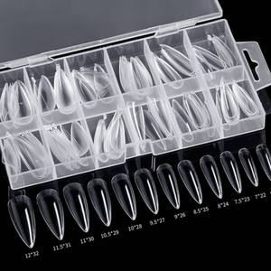 말캉팁 120pcs 폴리 젤 네일 연장 팁 코핀 인조 손톱 네일연장 수제네일팁 폴리젤 셀프젤네일 말랑이팁