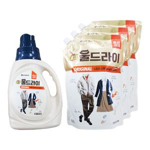 엘지 테크 울세제 울드라이 중성세제 용기1개 리필3개