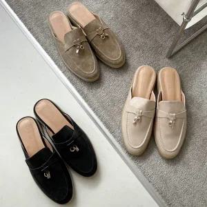 슈즈원 탄력고무창 금장 라텍스 쿠션 블로퍼(3color/2cm)
