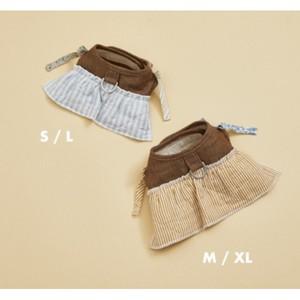 [롯데백화점]루이독 데니쉬 퀼트 하네스 Set/초코 브라운