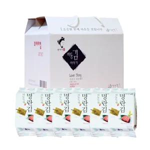맛있는 밥도둑 하동녹차 명란김 36봉 선물세트