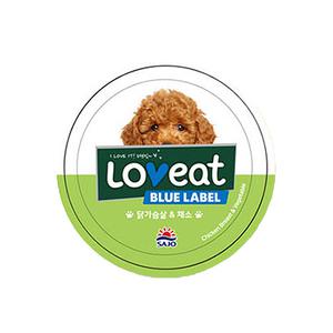 사조 러브잇 블루라벨 강아지 주식캔 닭가슴살+채소 160g