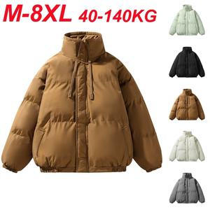 항공 점퍼 바람막이 야상 겨울 자켓 남성 파카 두꺼운 코튼 코트 빅사이즈 6XL 7XL 8XL 플러스 사이즈 방풍