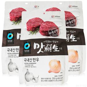 청정원 맛선생 한우 250g 3개