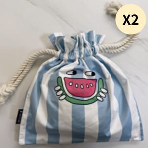 루시로다 유모차 가방 타이벡 복 파우치 워터멜론 X2 BNS