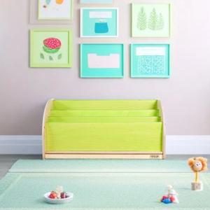 영영아 책꽂이 자작나무 원목 책장 낮은 교구장 유아 전면책장 진열대 잡지 선반 보관함