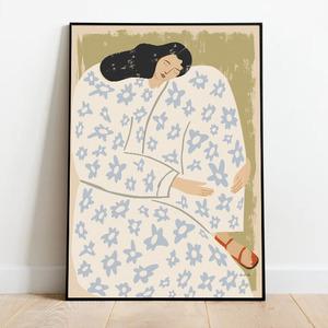소피아린드 그림 인물화 명화 북유럽포스터 캔버스 거실 인테리어액자 집들이 개업선물