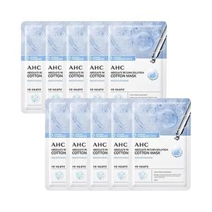 AHC 순면 마스크팩 모이스처 라이징 10매