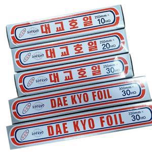 전자레인지쿠킹호일 대교호일 쿠킹 호일 알루미늄 은박지 구이호일 250x10호