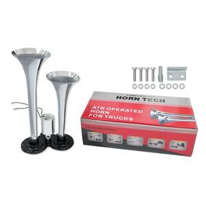 휘슬혼 150DB 자동차 에어 호른 12V 듀얼 트럼펫 전기 경적 트럭 오토바이 RV 금속 튜브 매우 시끄러운