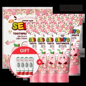 센.토 주니어 세이프 구.취케어 치약 복숭아향 120g 8개 +구취케어4개