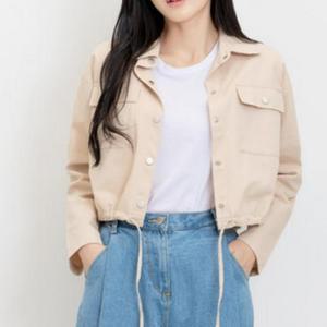 여성 크롭자켓 바람막이 숏 가을 캐주얼 봄 자켓 긴팔