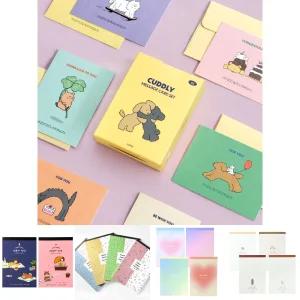 커들리 메세지 카드 세트 대용량 편지지/편지/귀여운편지지/손편지/뜯어쓰는편지지/편선지/예쁜편지지/캐릭