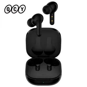 골전도 블루투스 무선 이어폰 큐씨와이 T13 스마트 헤드폰 BT5.1 TWS 4 마이크 ENC HD 통화 헤드셋 터치 컨