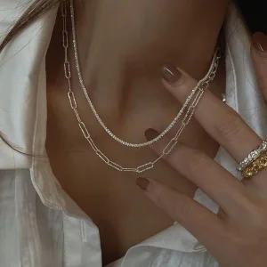 [오노마] ONM 써지컬스틸 실버 안개꽃 줄 s925실버 패션목