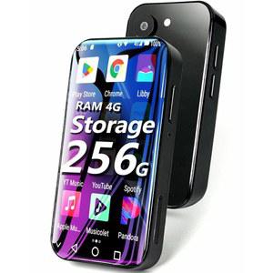 [미국배송] 256GB MP4 플레이어(블루투스 WIFI 4G 인터넷 포함) 미니 MP3 플레이어(스포티파이 3.0 터치스크린 디지털 음악 플레이어(아마존 휴대용 안드로이드 플레이어(유튜브 구글 플레이 카메라