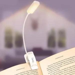 Gritin 집게 독서등 16LED 충전 북라이트 조명 블랙 80시간