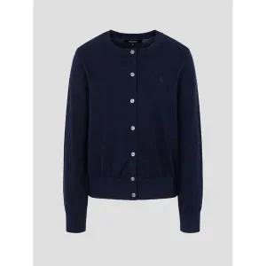 빈폴 BEANPOLE 빈폴레이디스 Essential 코튼 혼방 라운드넥 카디건 네이비 BF585AE03R 467632