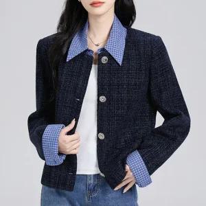 체크레이어링트위드자켓 mde2302364