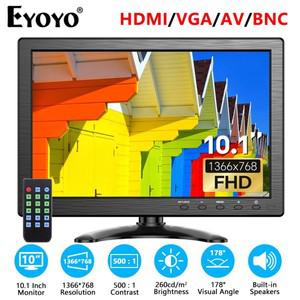 Eyoyo EM101AD 10인치 데스크탑 보안 모니터 1366x768 HD LCD 화면 내장 스피커 및 PC CCTV 카메라 X-Box용