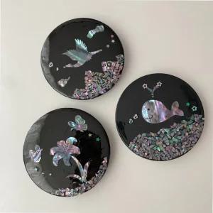 외국인 손거울 키트 나전칠기 한국 선물 DIY 만들기 기념품 굿즈 친구 전통 공예 자개