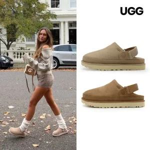[UGG]어그 UGG 골든스타 클로그 여성 스웨이드 슬리퍼 샌들 클로그 체스트넛 샌드 1138252 2종 택일