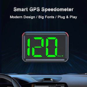 스마트 HUD GPS 속도계 소형 범용 HD 차량 속도 디스플레이 USB 자동 다기능 부품 자동차 게이지