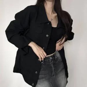 여성 루즈핏 데일리 청 데님 자켓 청자켓 재킷 2컬러