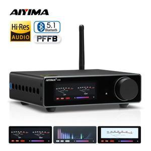AIYIMA A80 전력 증폭기 TPA3255 DAC Bluetooth PFFB 스테레오 300Wx2 클래스 D 2.0 HiRes 디지털 앰프 RCA