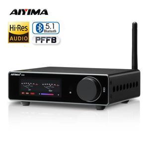 AIYIMA A80 TPA3255 PFFB 블루투스 DAC 스테레오 전력 증폭기 300W x 2 클래스 D 2.0 HiRes 디지털 앰프 RC