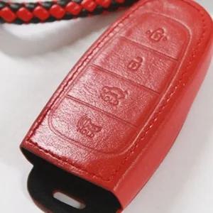 고품질 소가죽 자동차 키홀더 스마트키 케이스 그랜저 키링 4버튼 차량용 액세서리 (WFK0X3Y)
