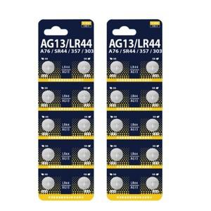전자제품용 10/20PC AG13/L1154/LR44 리튬 배터리 코인 셀 버튼