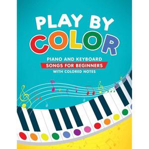 색상별 연주 컬러 노트를 사용하는 초보자를 및 키보드 노래 크리스마스 악보 시리즈