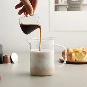 [1+1] 시그니처 내열유리 계량 머그컵 (250ml+250ml)