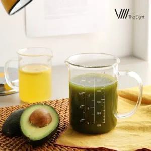 [1+1] 시그니처 내열유리 계량 머그컵 (250ml+500ml)
