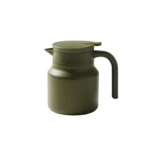 자주 주전자 보온 보냉 물통 티포트 차 700ML 카키