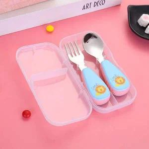 [골드스마일]유아용 큐티 수저 포크 세트