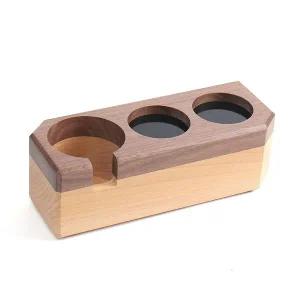 [골드스마일]바리스타 우드 탬퍼받침대 커피 탬핑스테이션 58mm