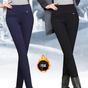[하프클럽/]여성바지 빅사이즈 면 배기팬츠 신상 밴딩 세미 스판