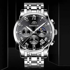 [골드스마일]메탈 써지컬스틸 시계 군인 체인팔찌 손목 전자 패션