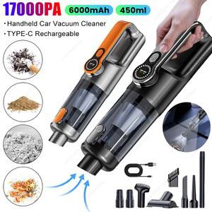 17000PA 휴대용 핸드 충전식 가정용 강력한 청소기 헬드 흡입 무선 6000MAH 진공 TYPE 자동차
