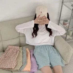 [하프클럽/]5부바지 여자반바지 면 반바지 신상 면바지 짧은바지